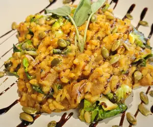 Pumpkin & Brussels Risotto